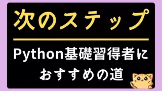Pythonの基礎学習を終えたあなたへ：次に進むべき道と実践方法